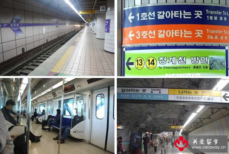 韩国地铁内部